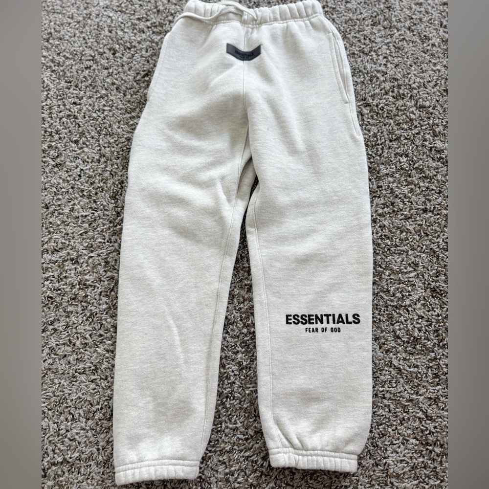 Essentials Fear of Gos Kids Joggers - Light Gray